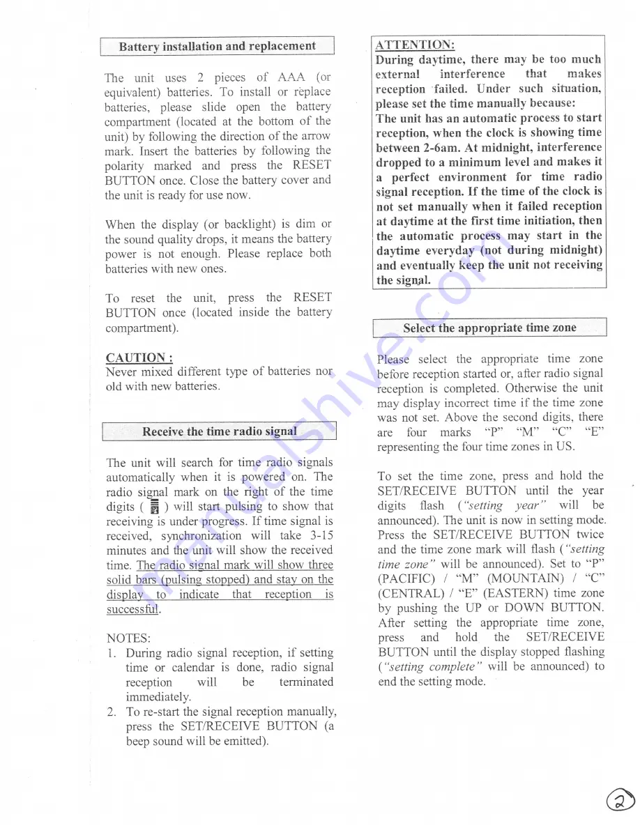 Monex TKC105U Instruction Manual Download Page 2