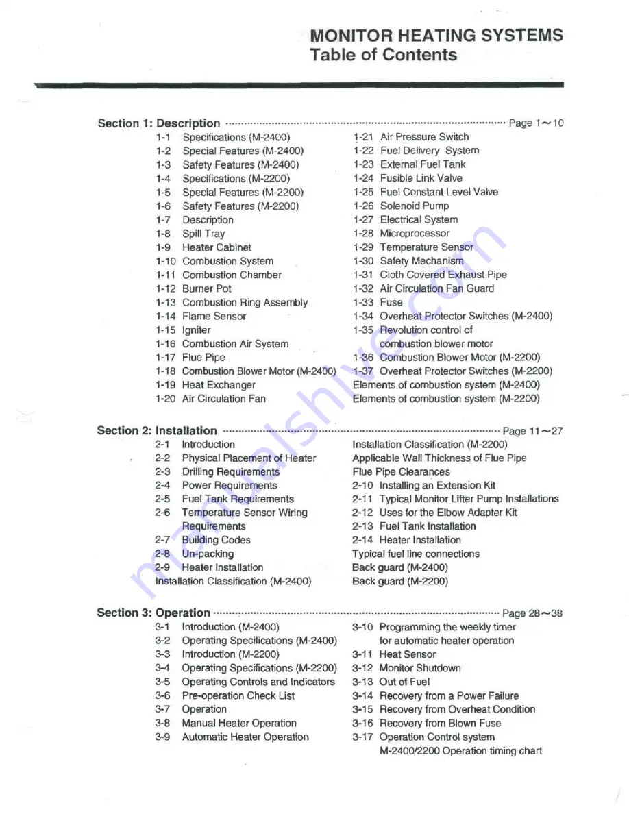 Monitor Products, Inc M2200 Service Manual Download Page 2