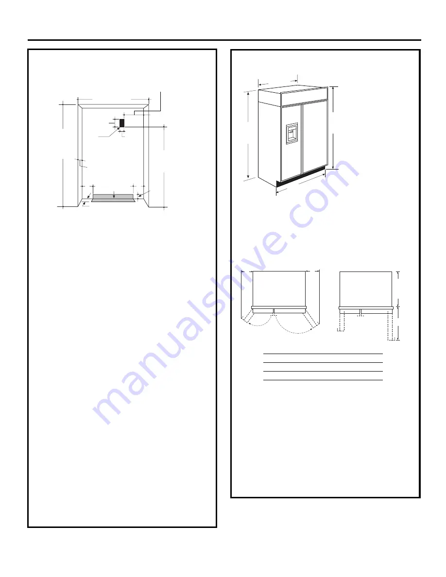 Monogram ZIS360N Design Manual With Installation Instructions Download Page 3