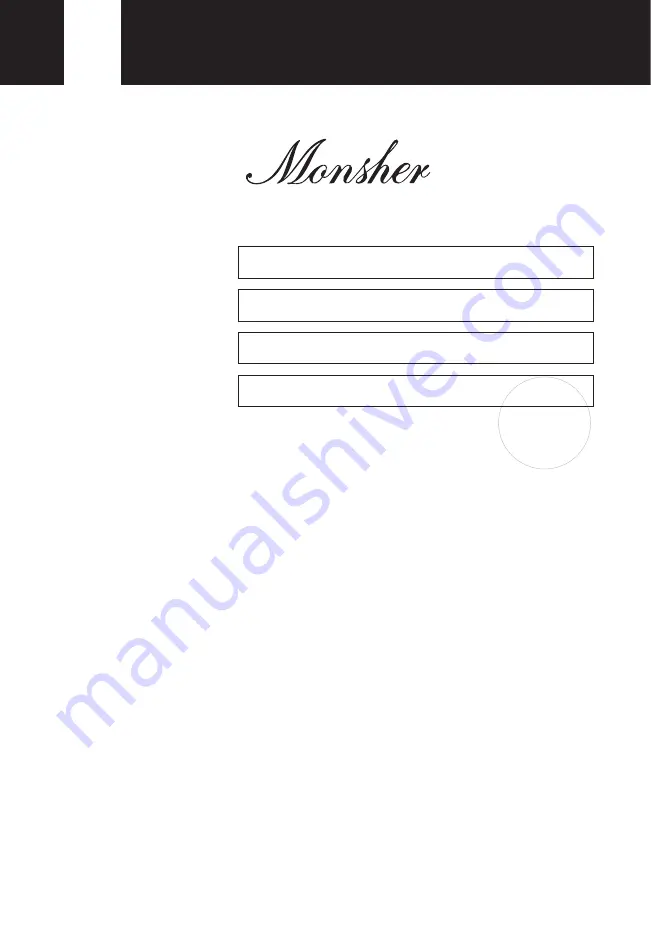 Monsher MHE 6012 User Manual Download Page 104