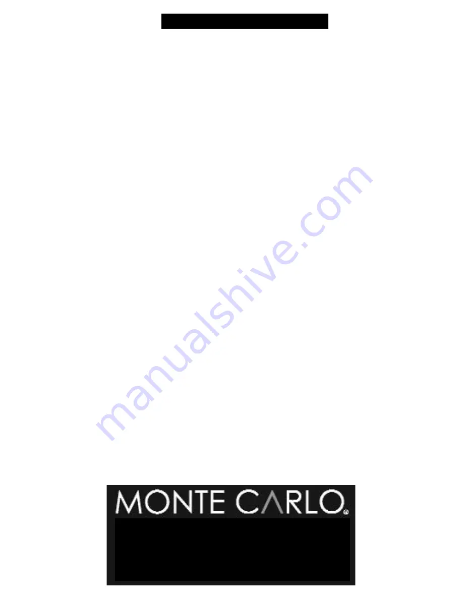 Monte Carlo Fan Company 5hM52XX series Owner'S Manual Download Page 10