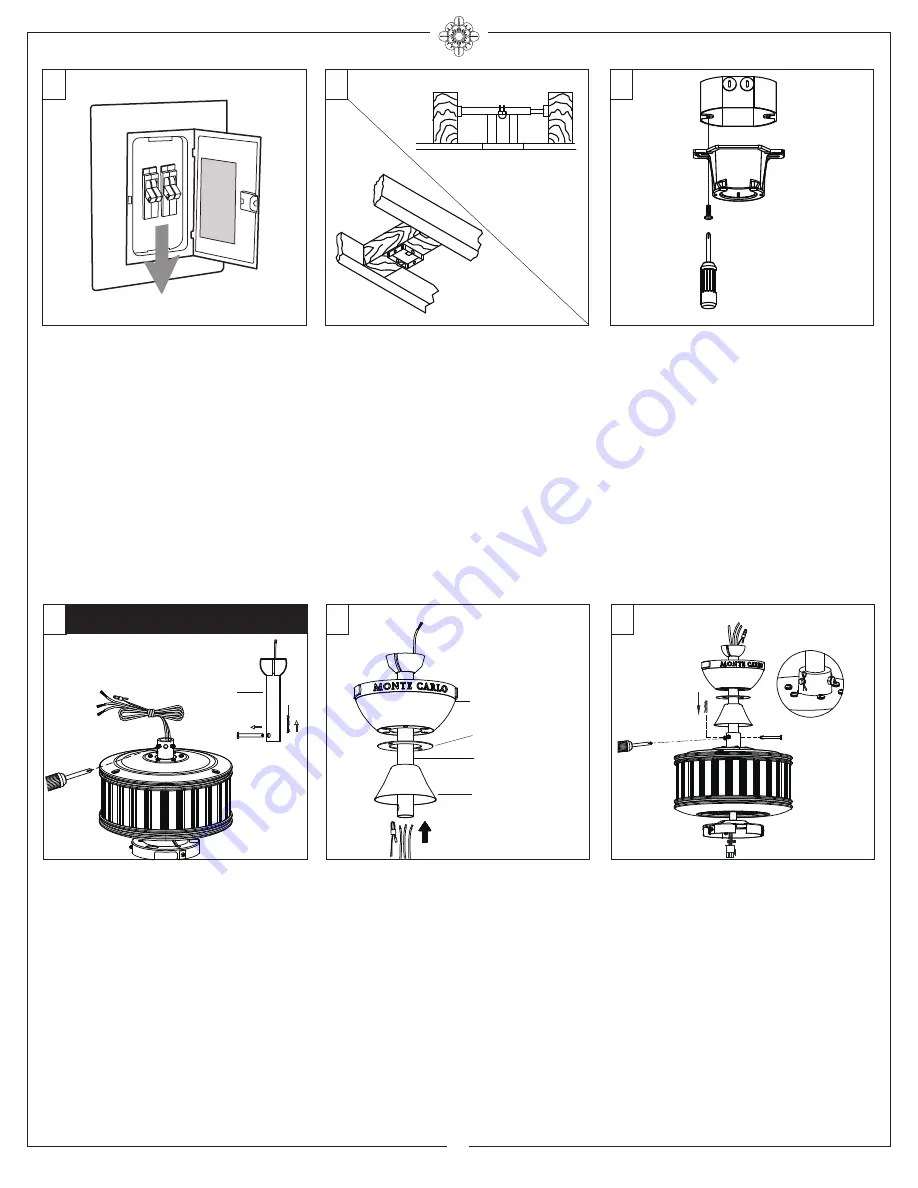 Monte Carlo Fan Company 5TLR54 Series Owner'S Manual And Installation Manual Download Page 3