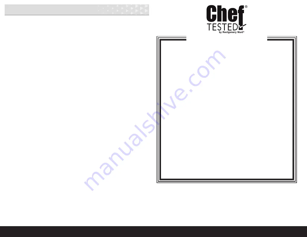 Montgomery Ward Chef Tested 774844 Instruction Manual Download Page 7