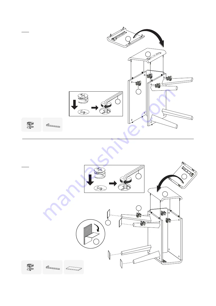 mopio Ensley Nightstand Set of 2 Assembly Instructions Manual Download Page 9