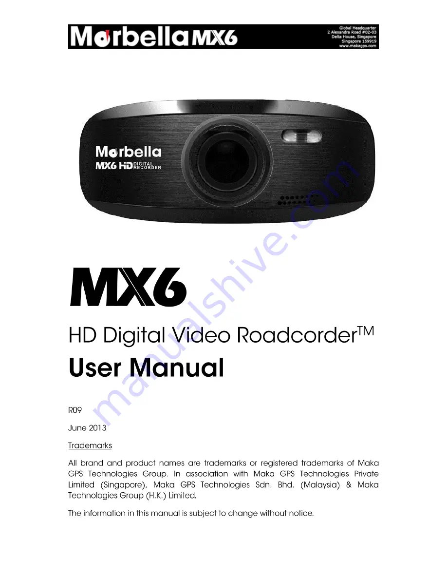 Morbella MX6 User Manual Download Page 1