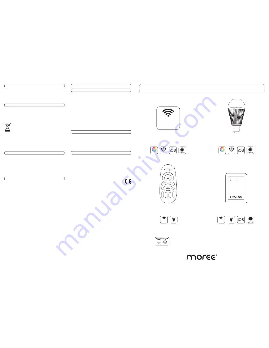 Moree 2.4 GHz LED products Instruction Manual Download Page 1