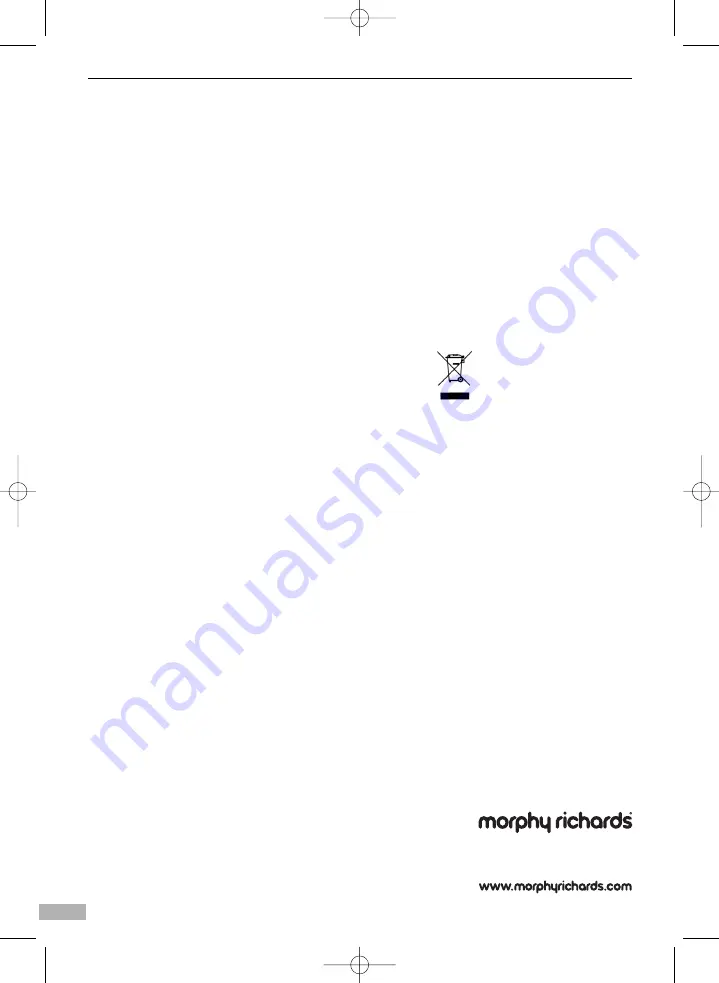 Morphy Richards 43855 Manual Download Page 12