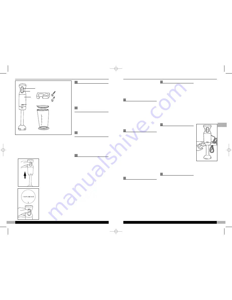 Morphy Richards HAND BLENDER 48959 - AUTRE Instructions Manual Download Page 3