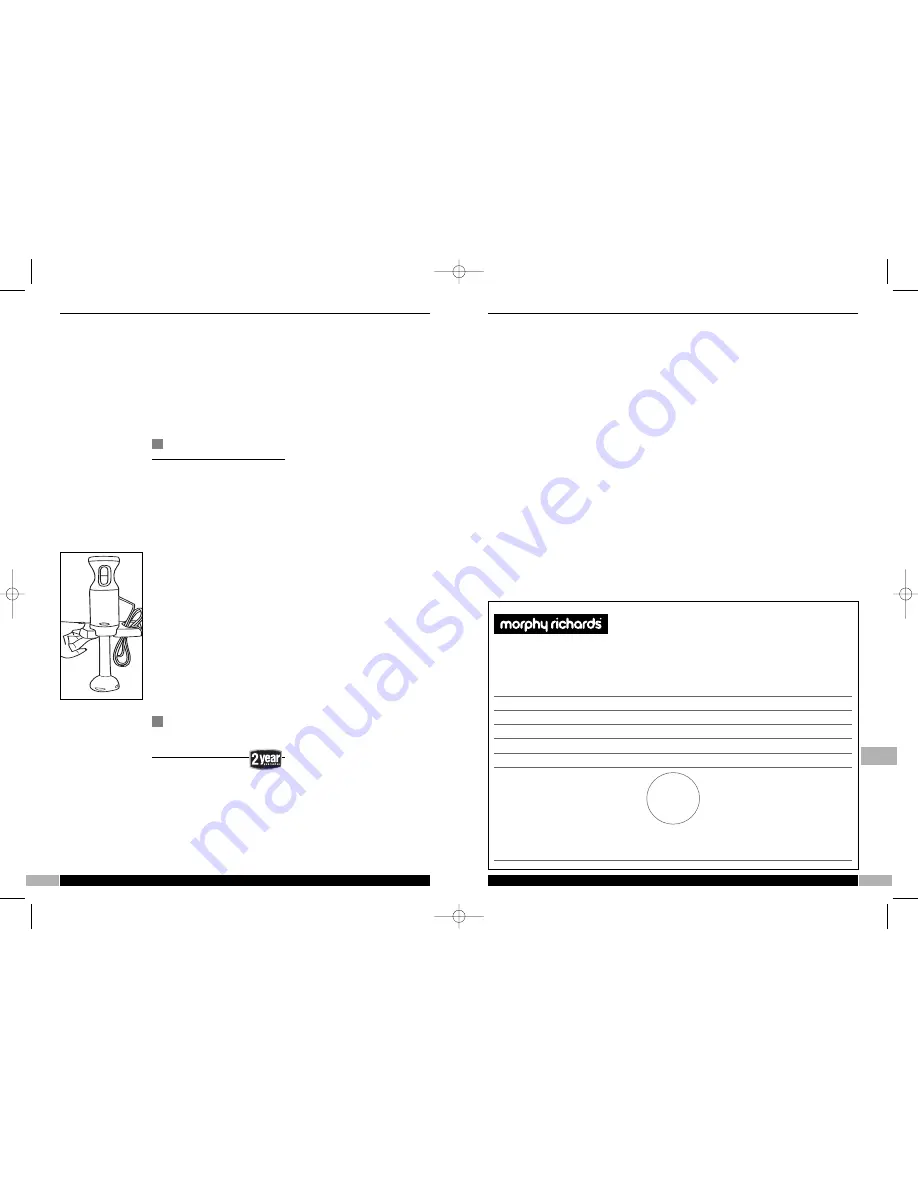 Morphy Richards HAND BLENDER 48959 - AUTRE Скачать руководство пользователя страница 30