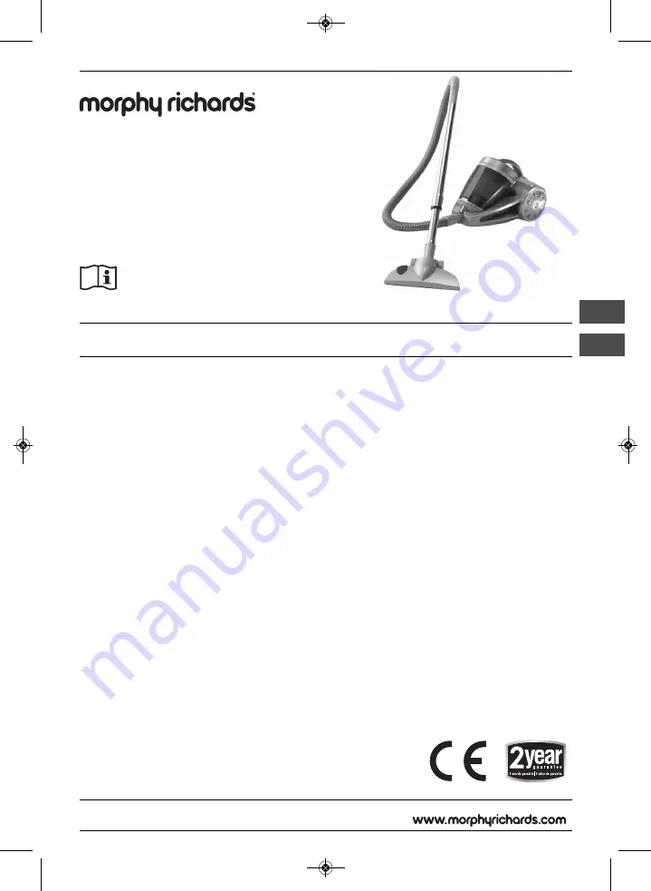 Morphy Richards PremAir Cyclonic 70035 Manual Download Page 1