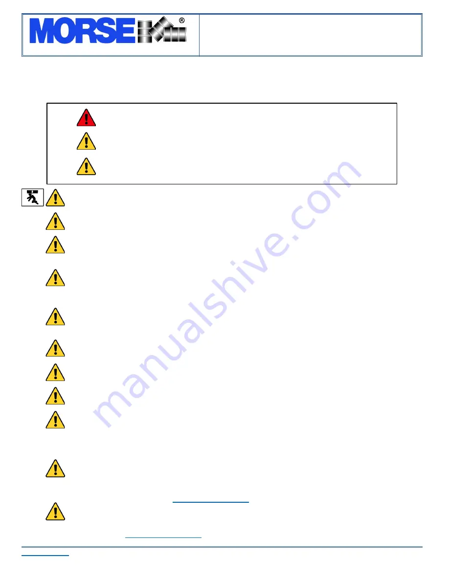 morse MORStak 289F Operator'S Manual Download Page 2