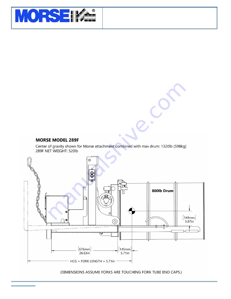 morse MORStak 289F Operator'S Manual Download Page 6