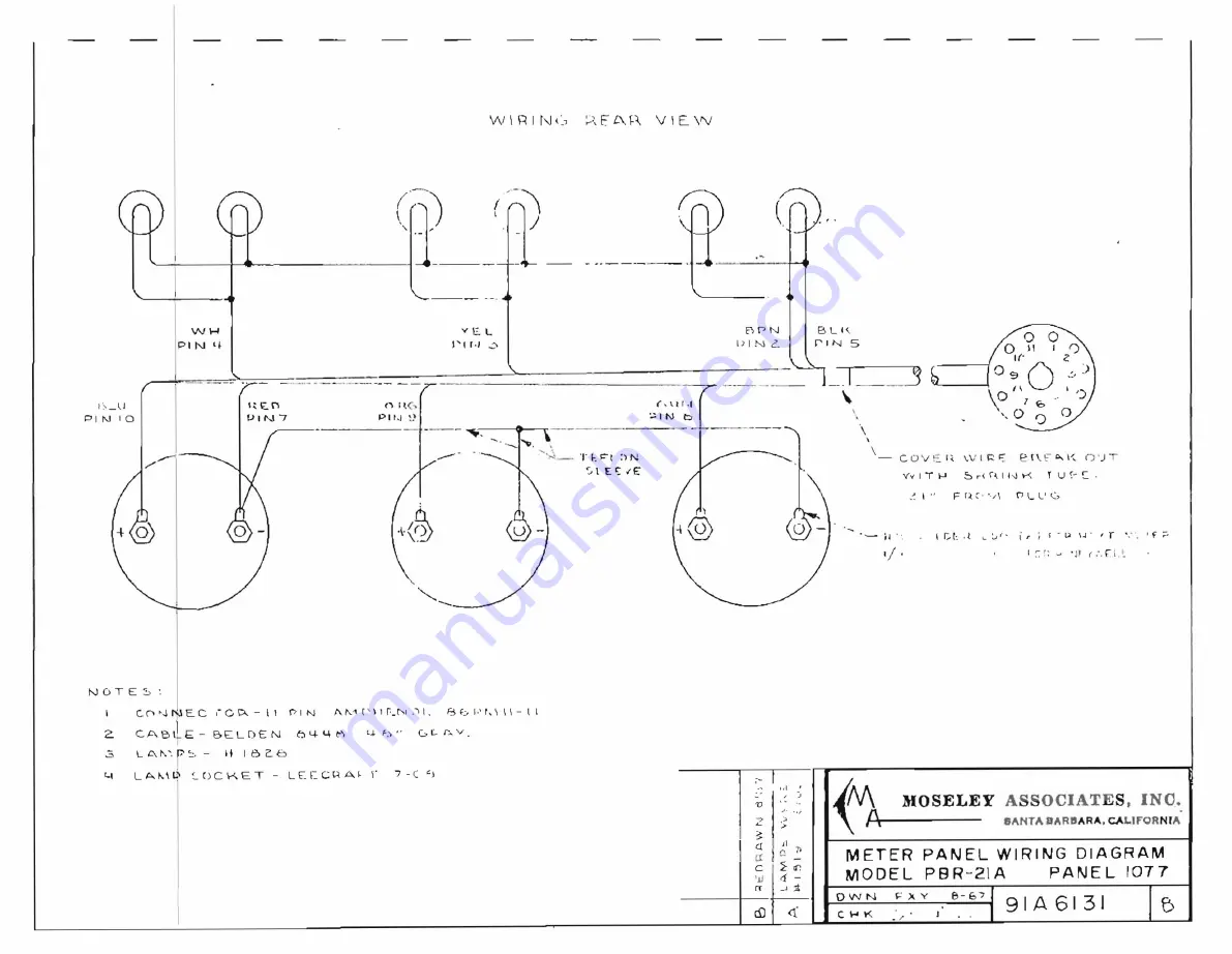 Moseley PBR-21A Скачать руководство пользователя страница 21