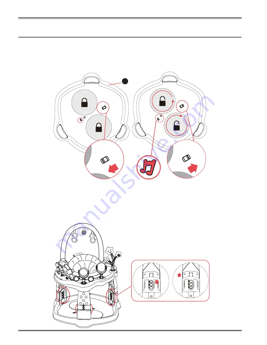 Mother's Choice Rhyme Tyme 2 in 1 Activity Centre Скачать руководство пользователя страница 12