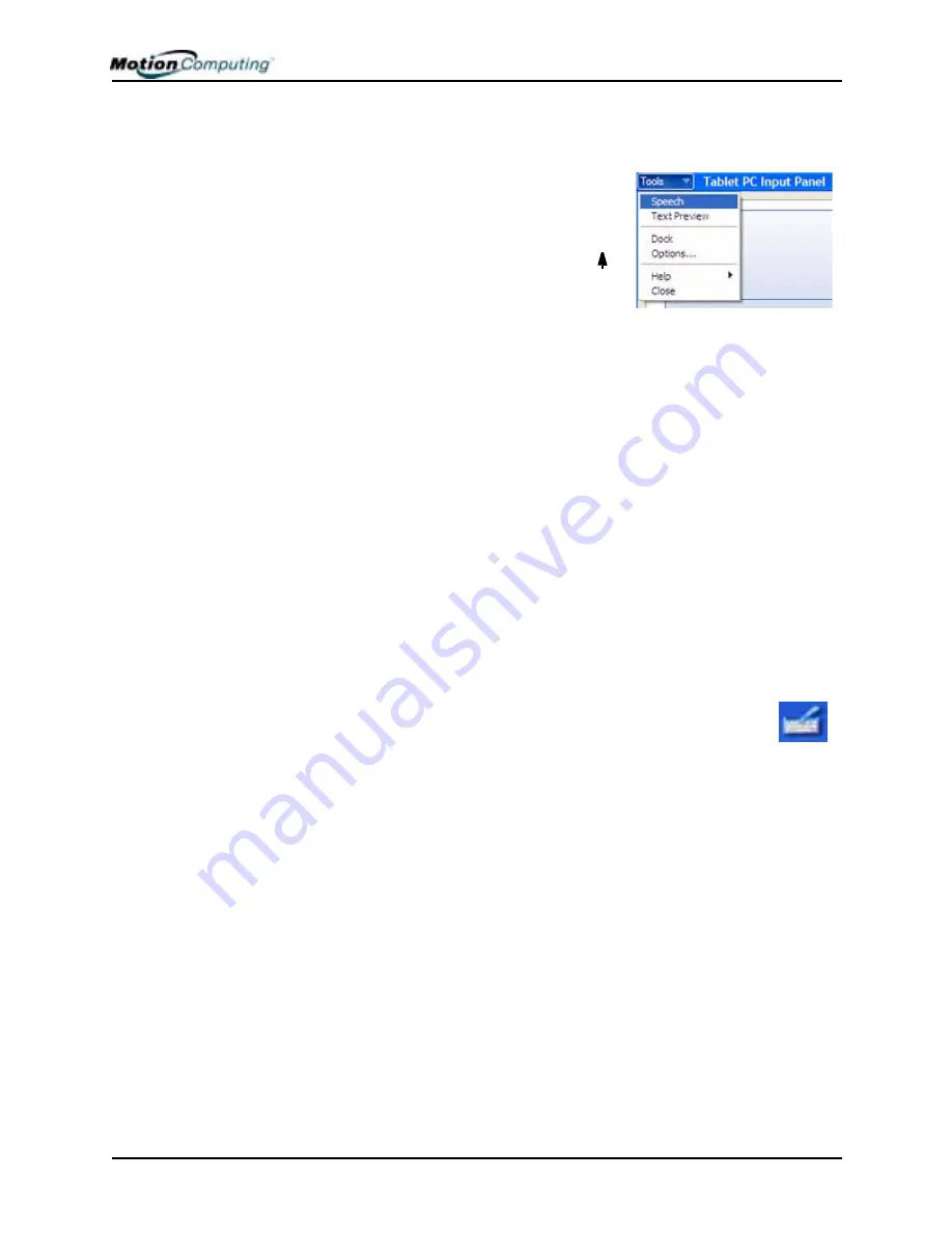 Motion Computing M1200 User Manual Download Page 39