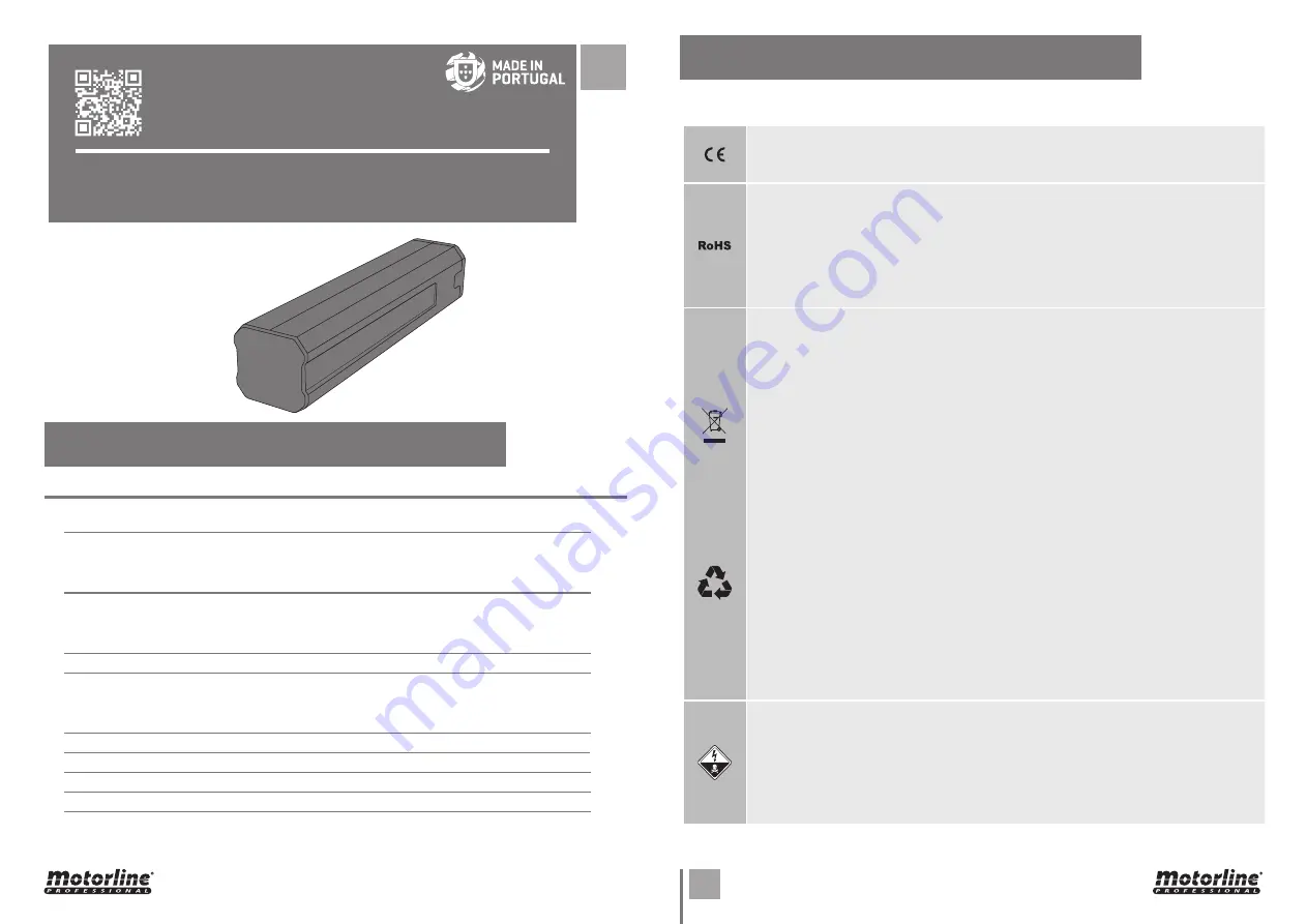 Motorline professional MC4 EVO Скачать руководство пользователя страница 1