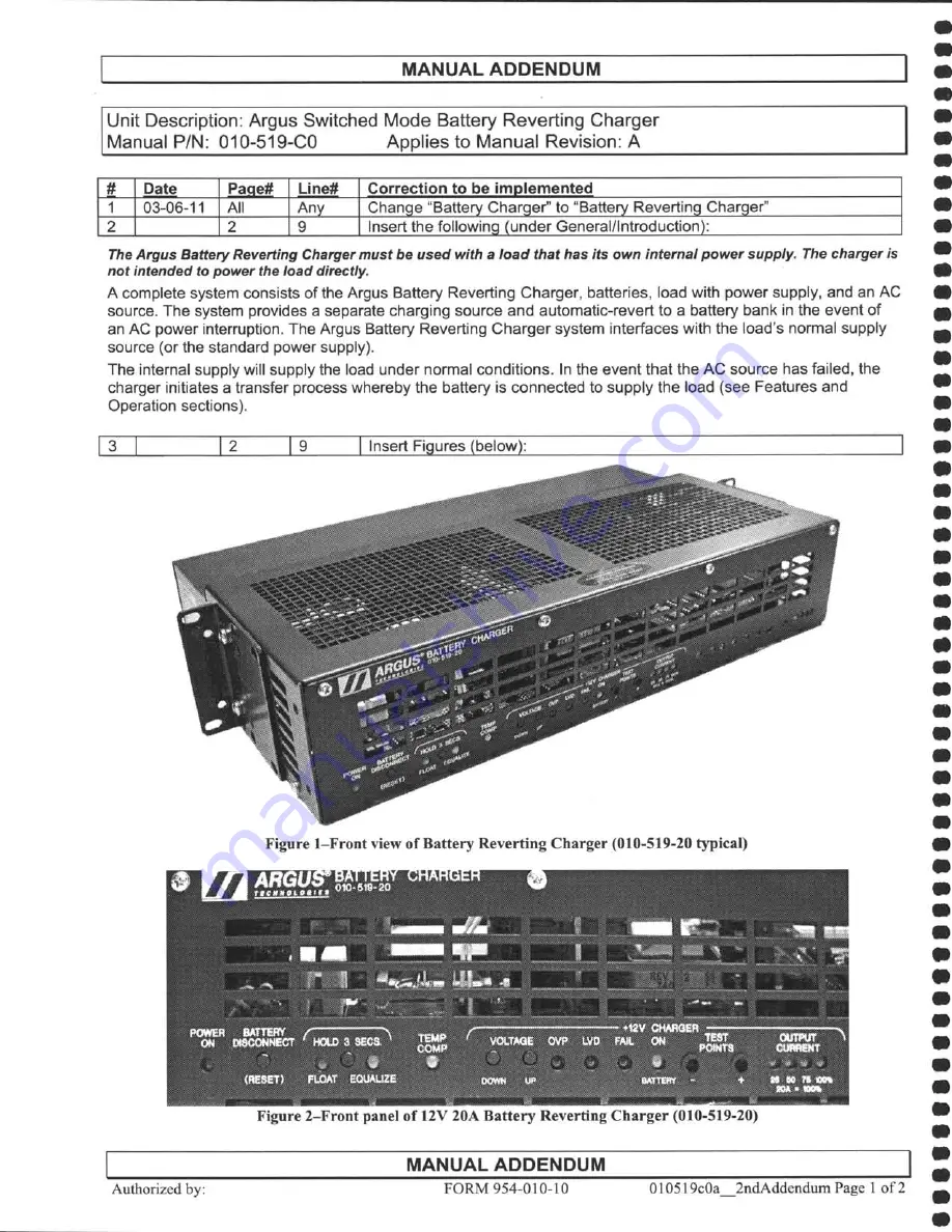 Motorola 010-519-20 Manual Addendum Download Page 6