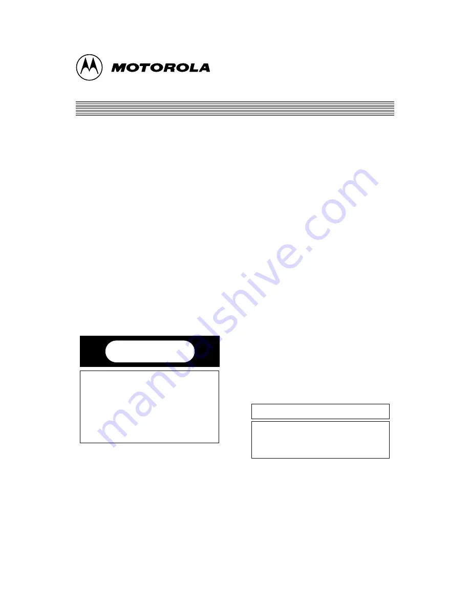 Motorola 880 Service Manual Download Page 37