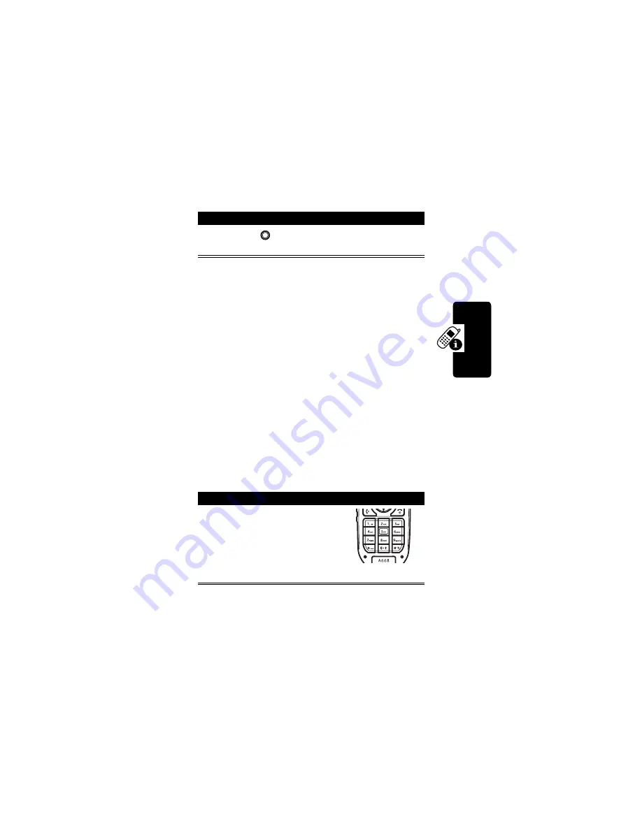 Motorola A668 Instruction Manual Download Page 40