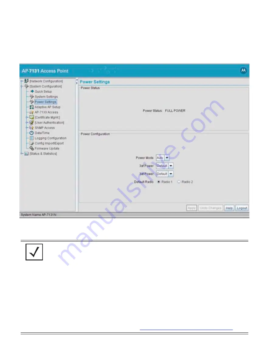 Motorola AP-7131N-FGR Product Reference Manual Download Page 100