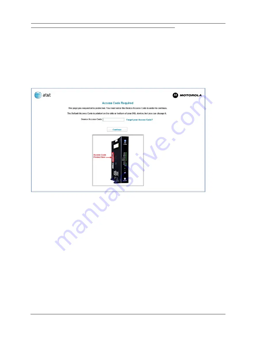 Motorola AT&T NVG589 Administrator'S Hanbook Download Page 27