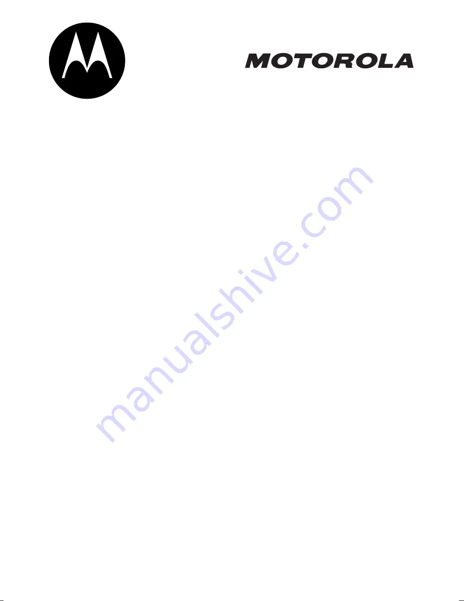 Motorola C370 Series Start Here Manual Download Page 1