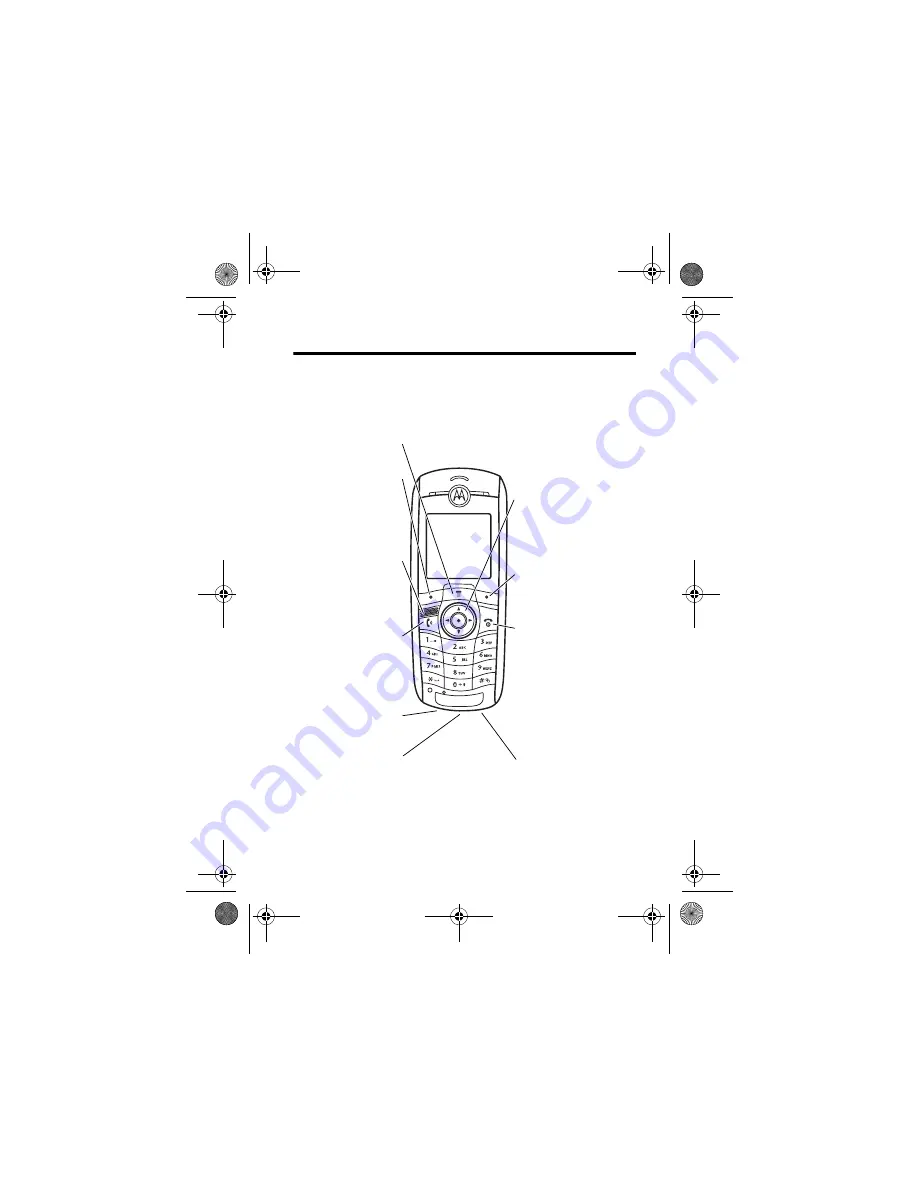 Motorola C381p - Cell Phone - GSM User Manual Download Page 1