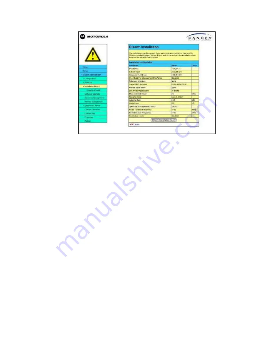 Motorola Canopy 150 Mbps Backhaul User Manual Download Page 143