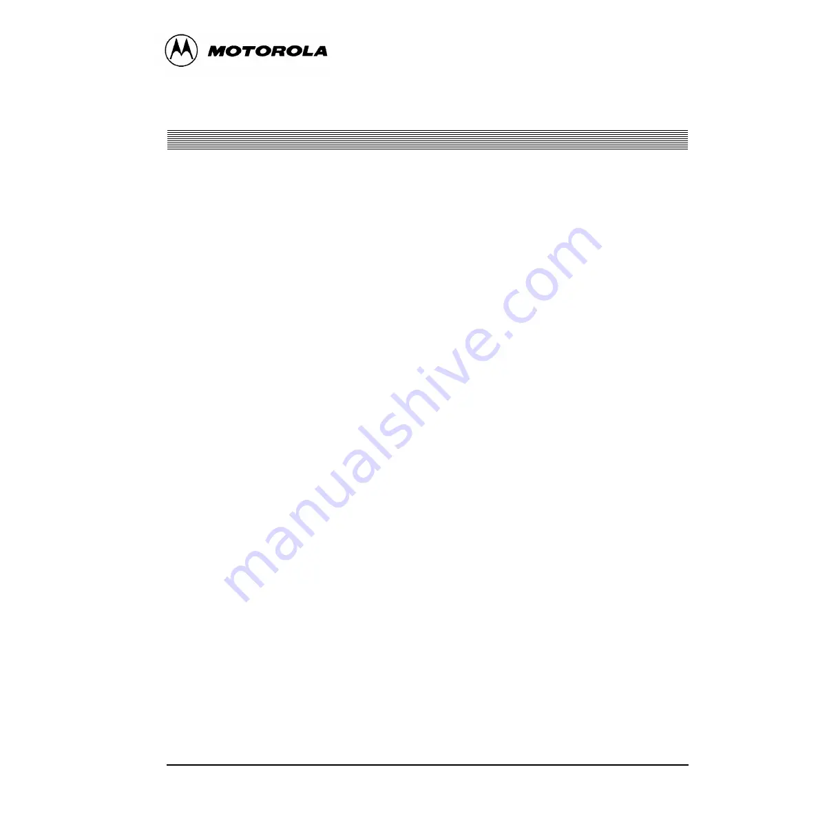 Motorola CDR500 Programming Manual Download Page 3