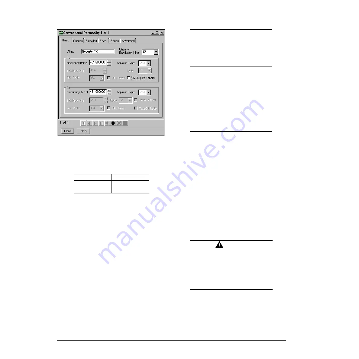 Motorola CDR500 Programming Manual Download Page 78