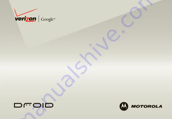 Motorola DROID - VERIZON User Manual Download Page 1