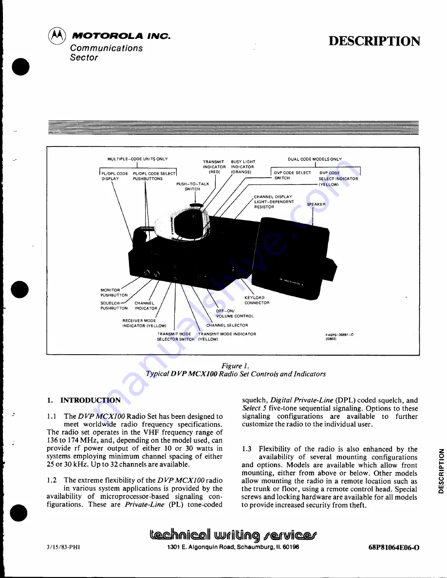 Motorola DVP MCX100 Instruction Manual Download Page 11