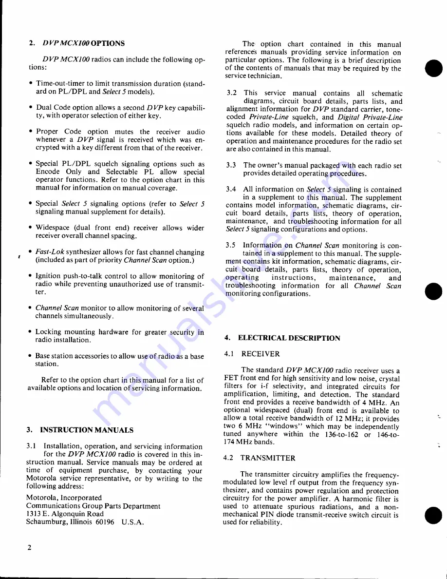 Motorola DVP MCX100 Instruction Manual Download Page 12