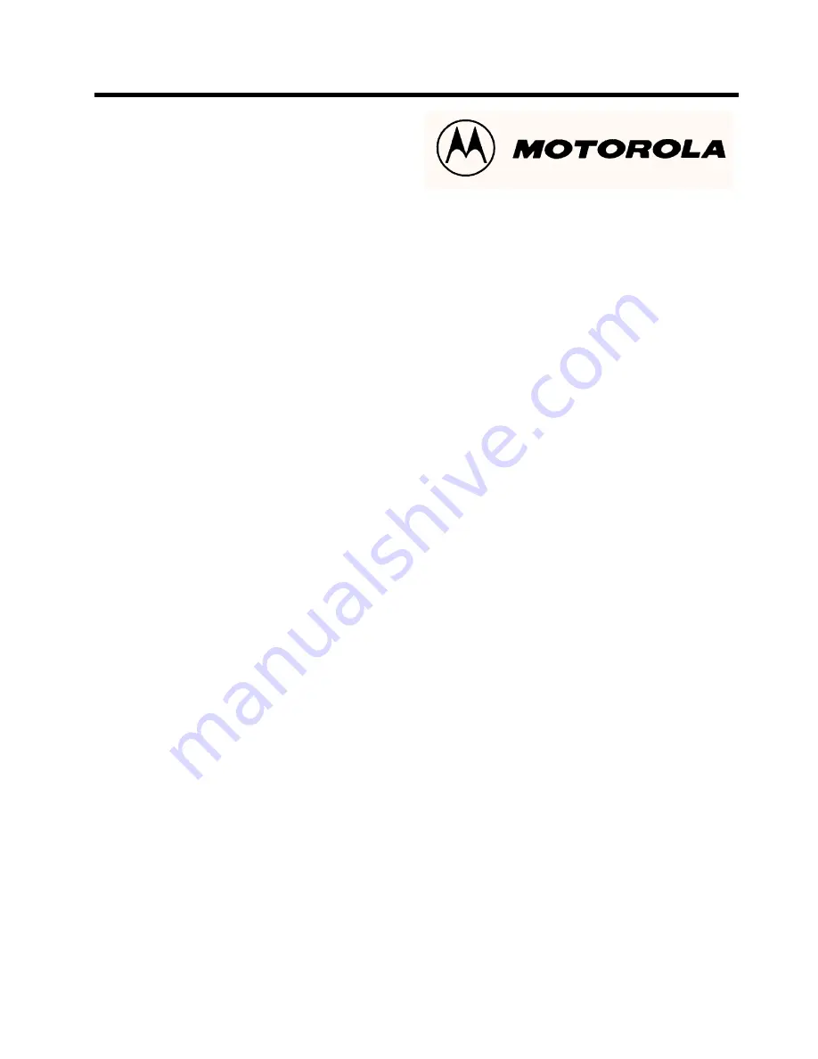 Motorola GP2000 Service Manual Download Page 1