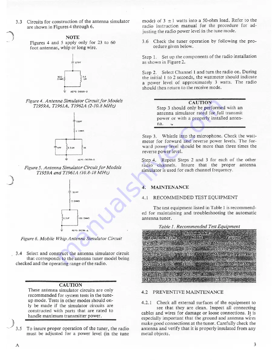 Motorola HF-SSB T1961A Installation Procedures Manual Download Page 11