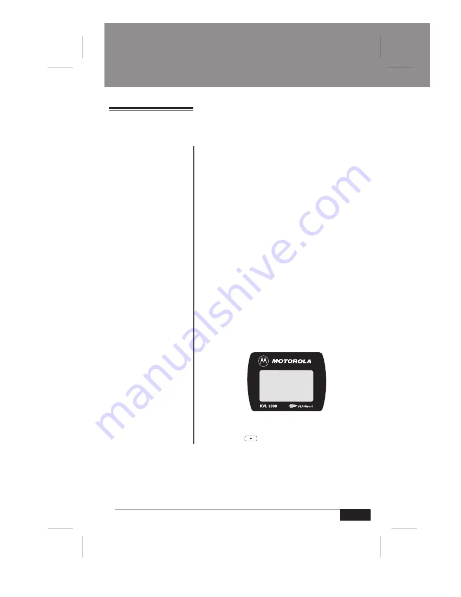 Motorola KEY 3000 User Manual Download Page 55