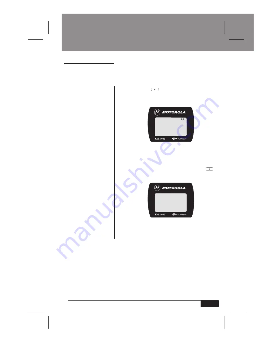 Motorola KEY 3000 User Manual Download Page 198