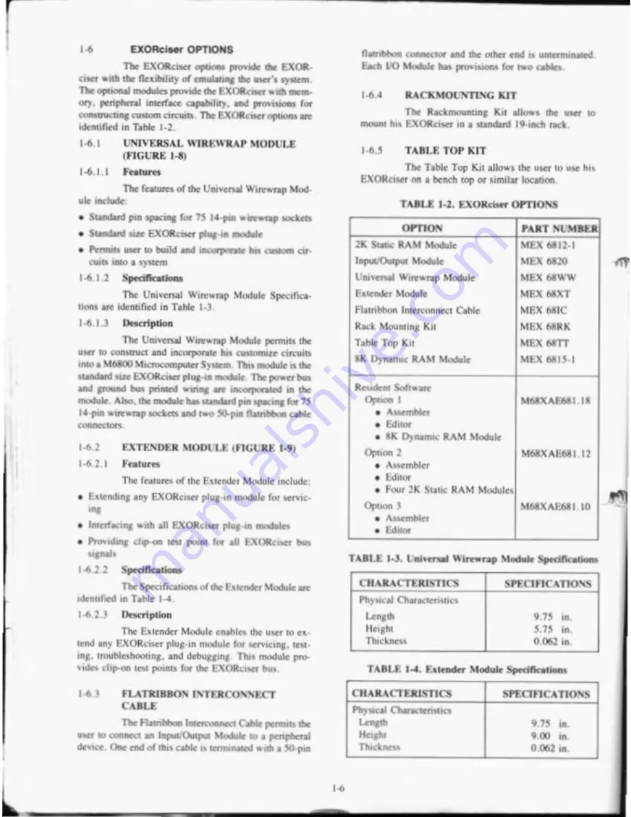 Motorola M6800 EXORciser User Manual Download Page 12