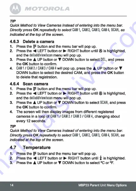 Motorola MBP33 User Manual Download Page 14