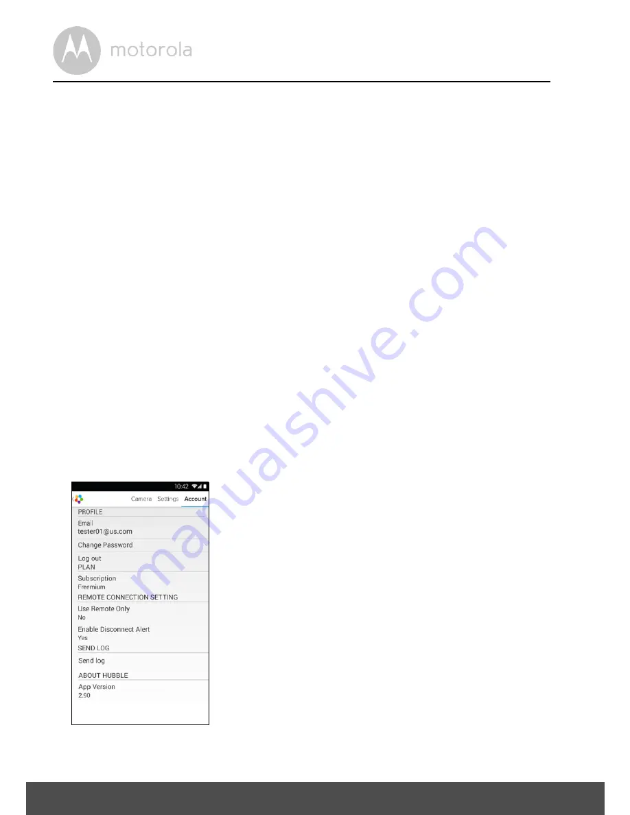 Motorola MBP853CONNECT User Manual Download Page 182