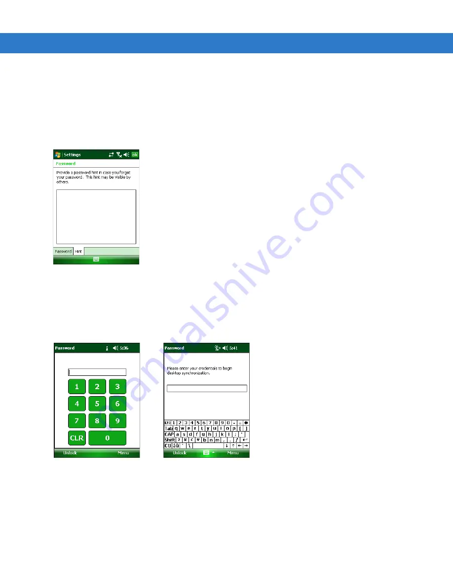 Motorola MC55 - Enterprise Digital Assistant User Manual Download Page 54