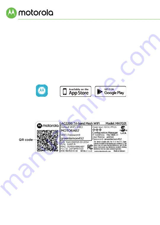 Motorola MH702 Series Quick Start Manual Download Page 3