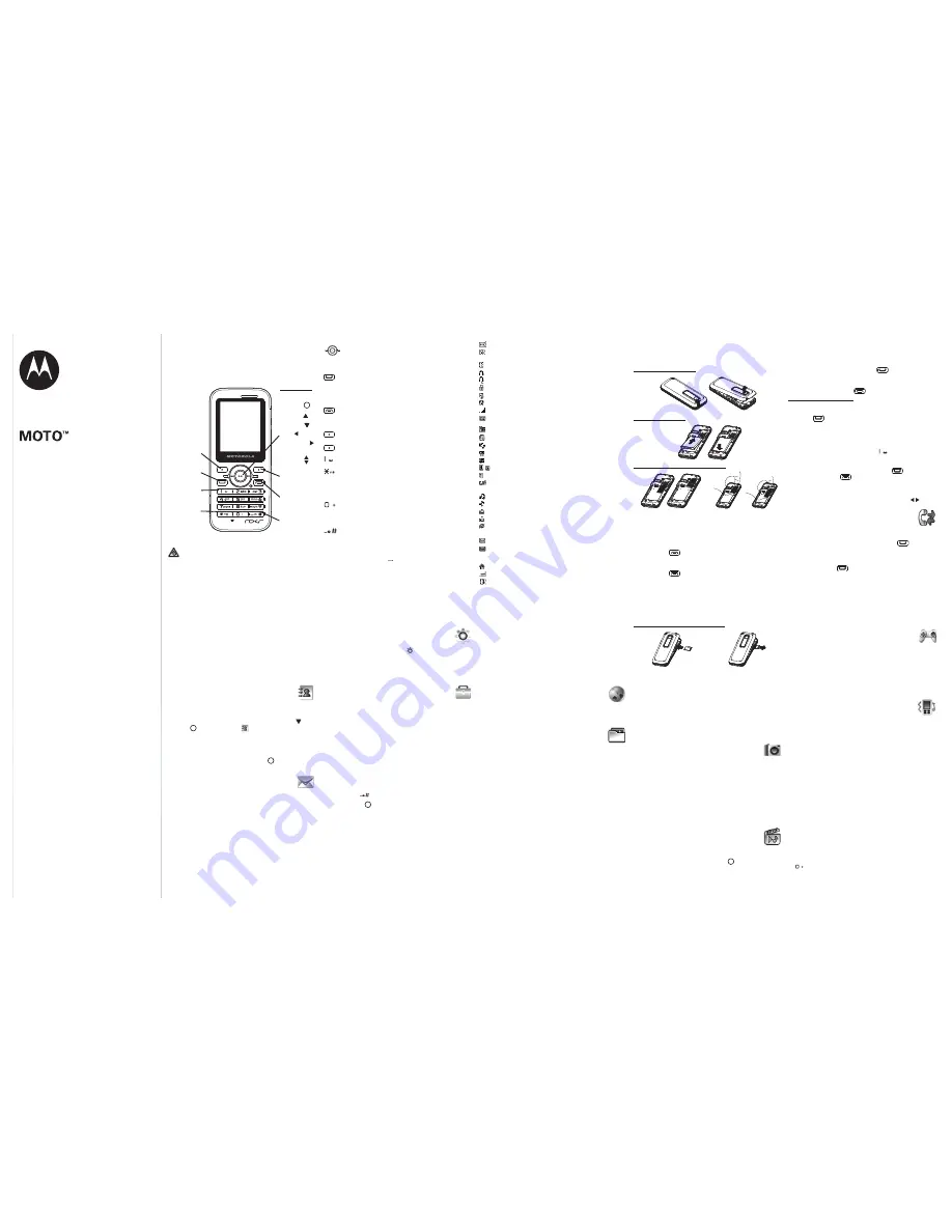 Motorola MOTO WX390 Quick Start Manual Download Page 1