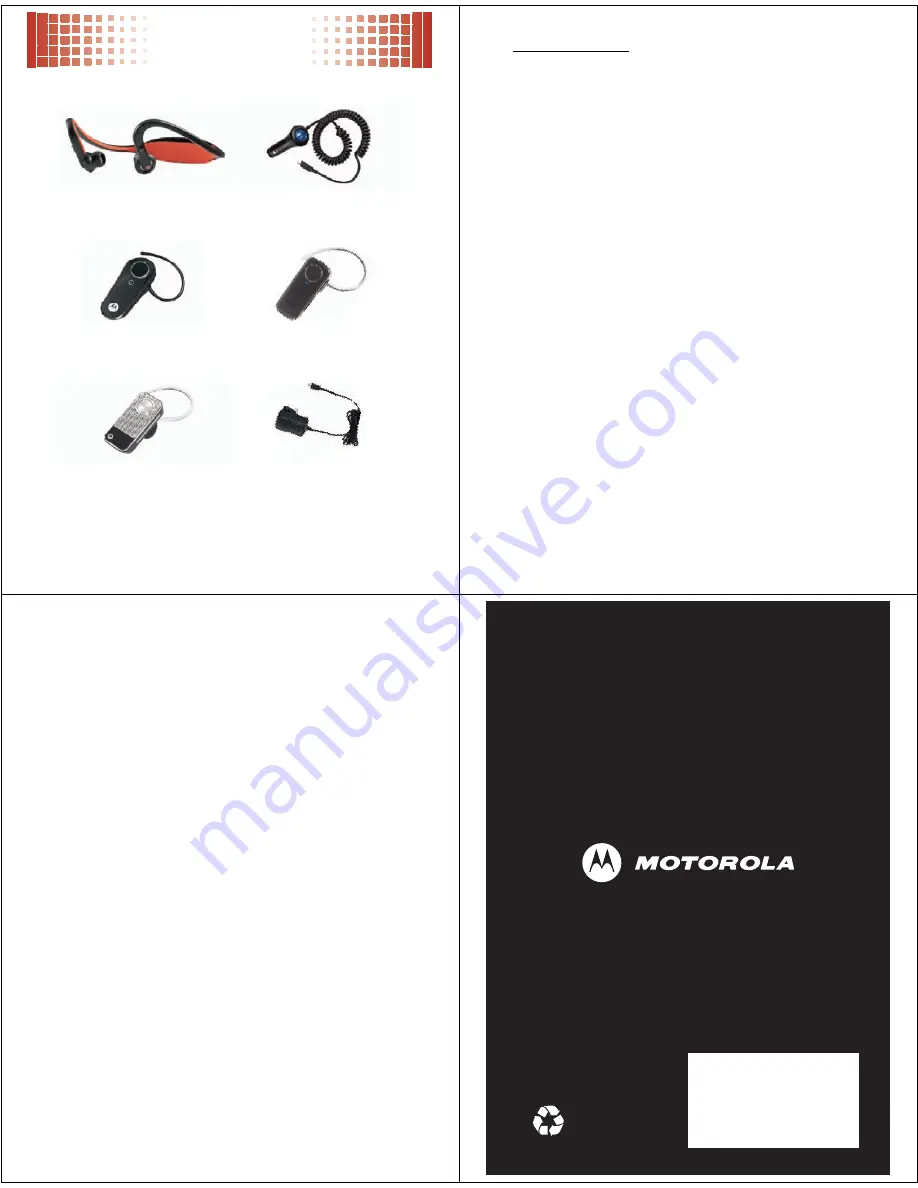 Motorola MOTORAZR 68000201472-C Quick Start Manual Download Page 13