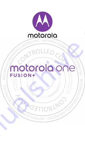 Motorola One Fusion+ Скачать руководство пользователя страница 1