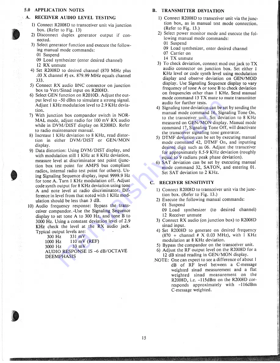 Motorola R2008D Operator'S Manual Download Page 20