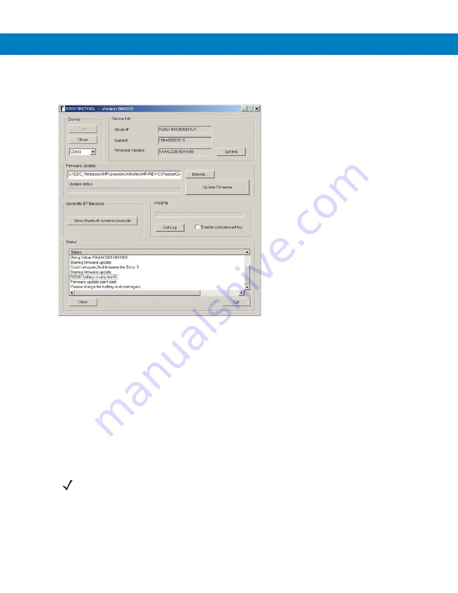 Motorola RS507 Series Product Reference Manual Download Page 211