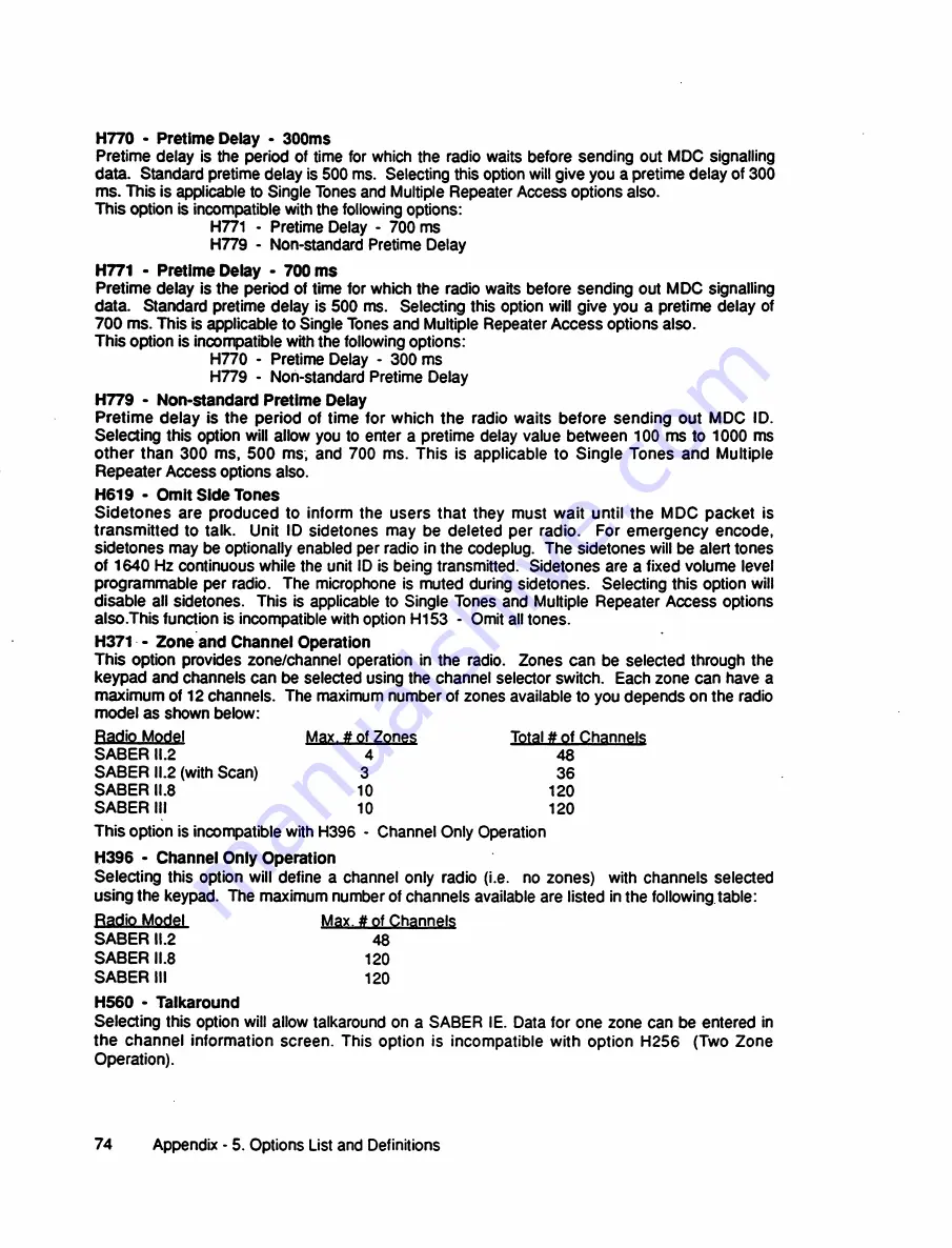 Motorola SABER I User Manual Download Page 81