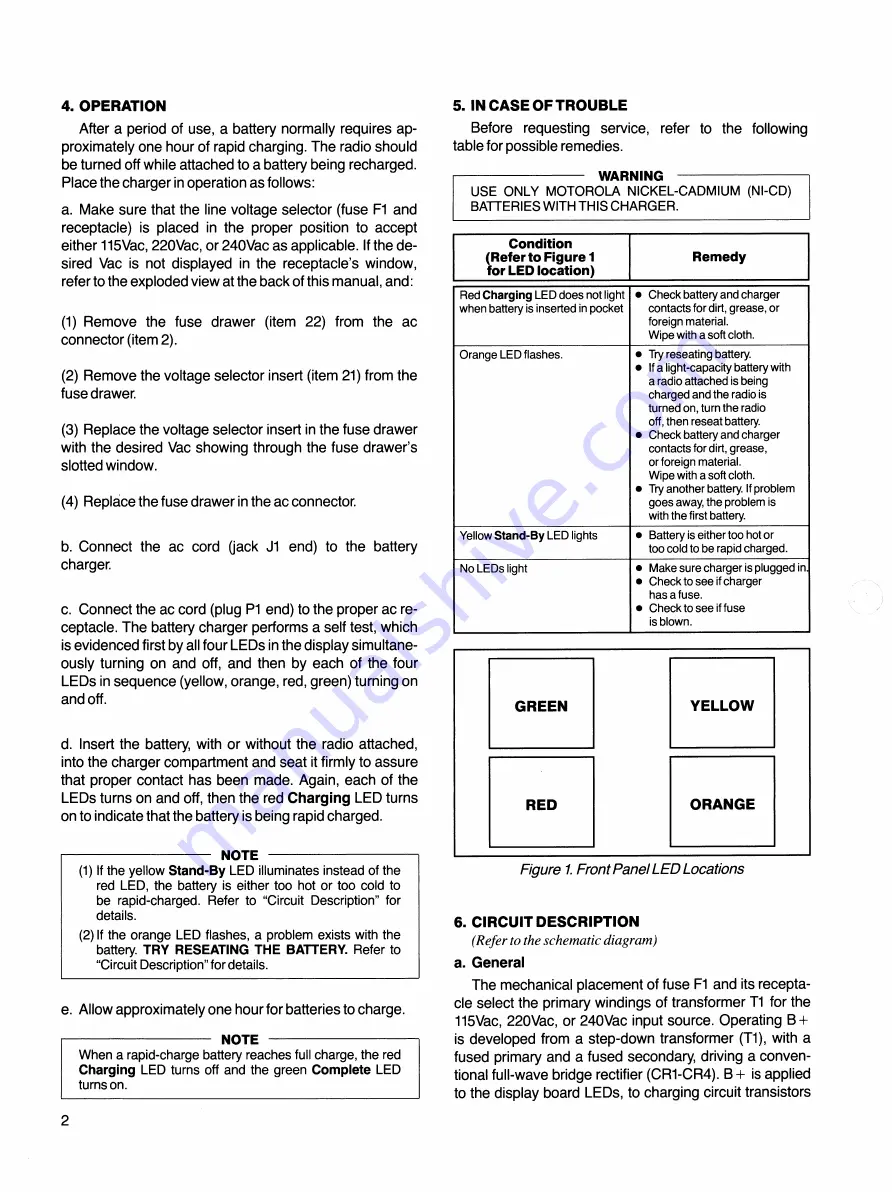 Motorola SABER NTN4734A Instruction Manual Download Page 5