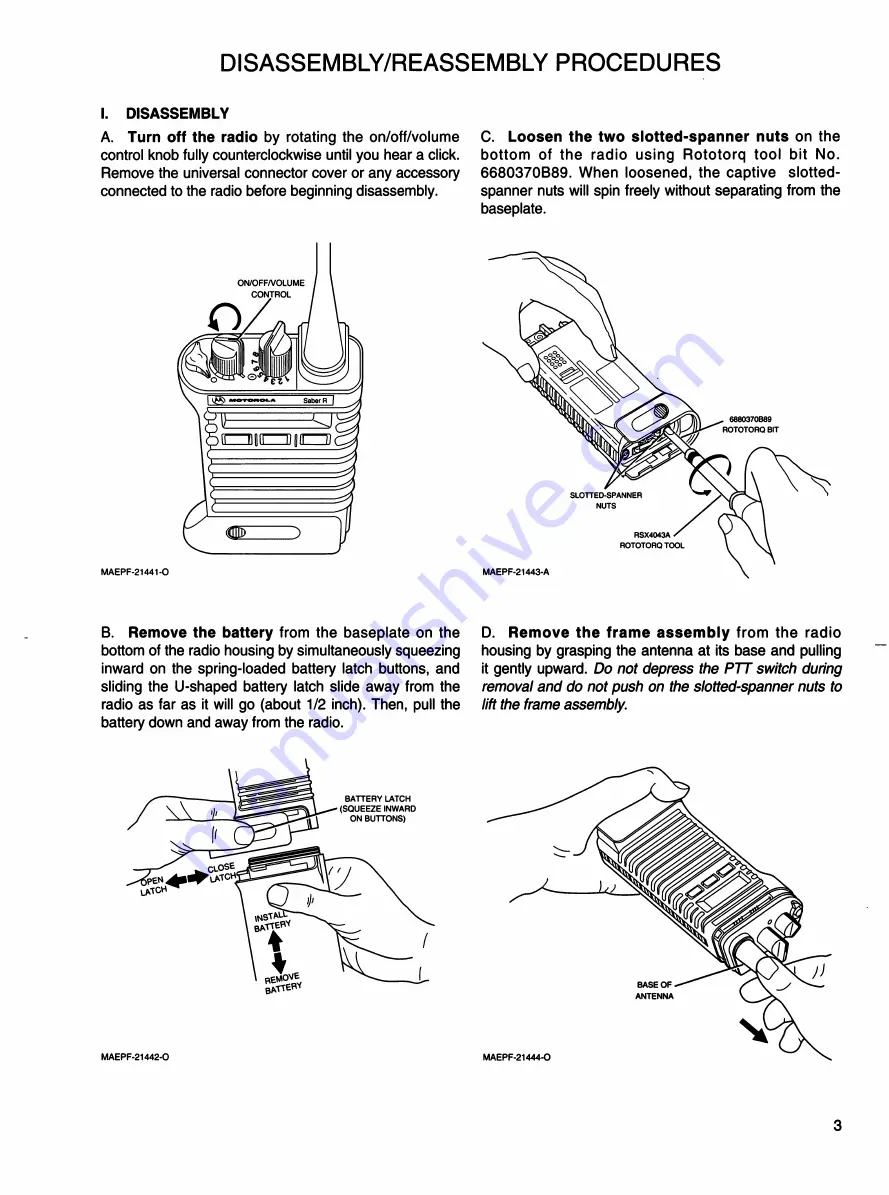 Motorola SABER R Service Manual Download Page 6